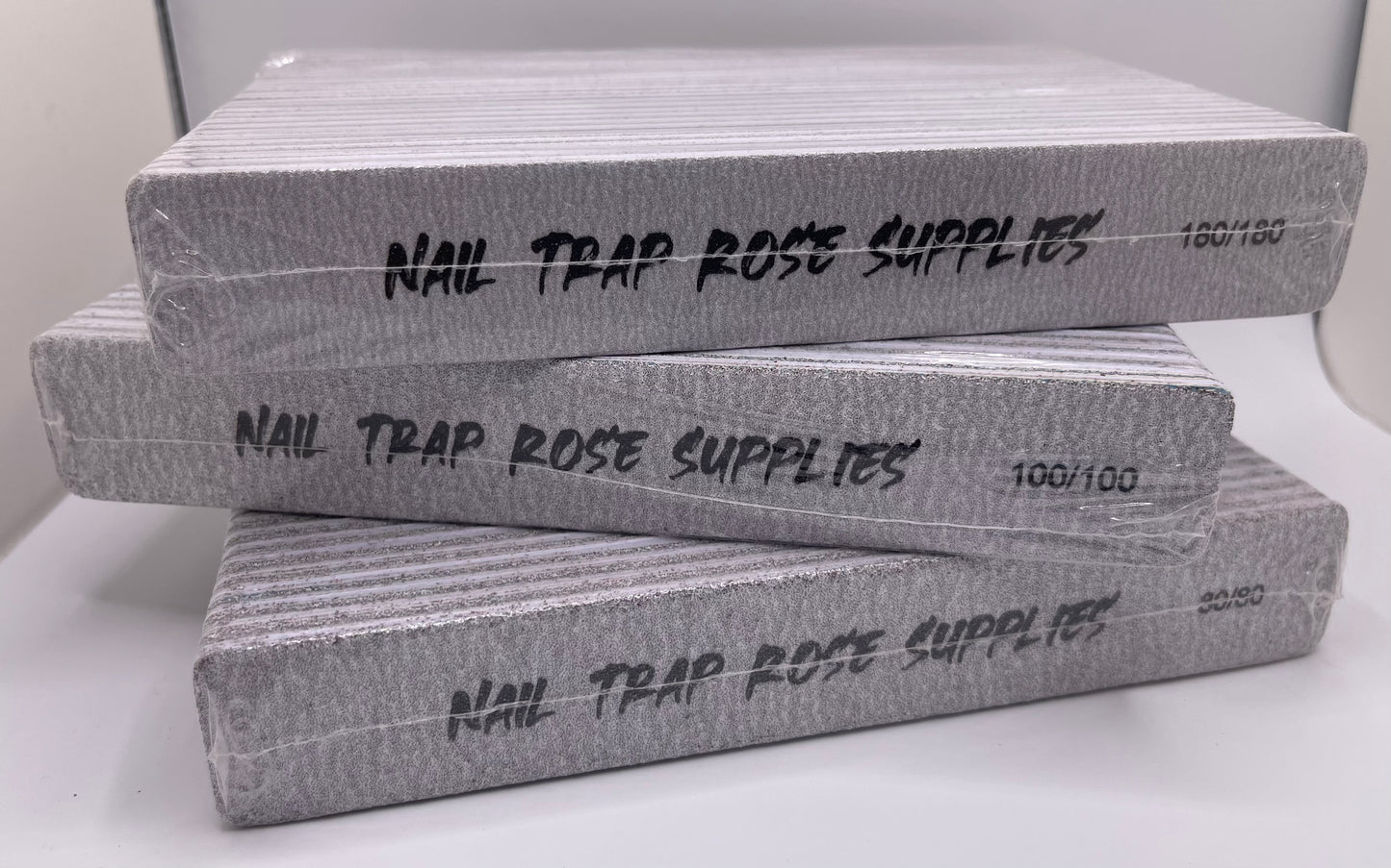 Double Sided Disposable Nail File Grey(25pack)