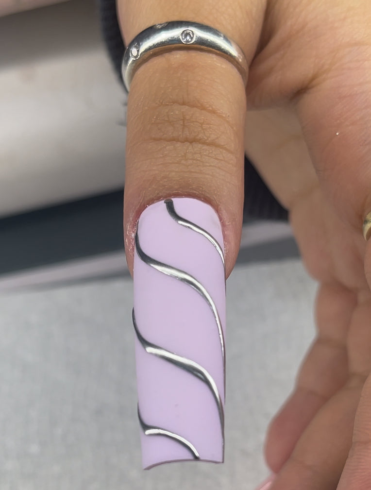 Silver Chrome Art Gel Pod