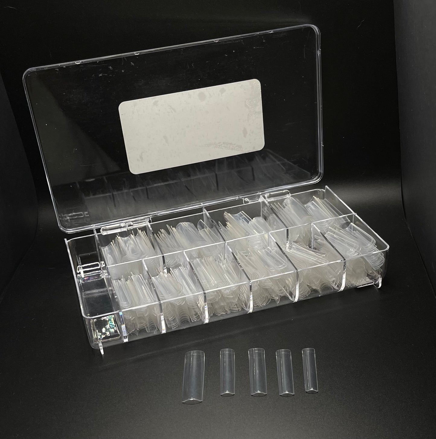 Square Tips XXL (500pcs/box) Box Included- Clear