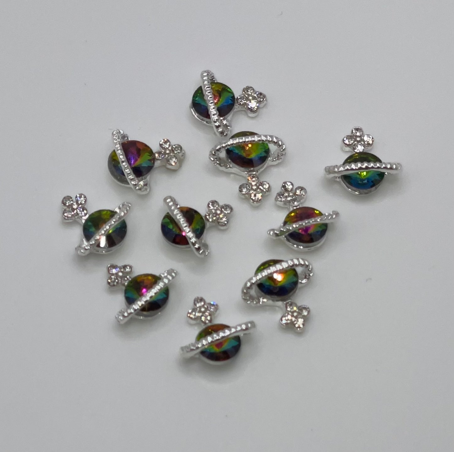 Saturn Luxury Zircon 3d Charm(4PCS) - Chamelon