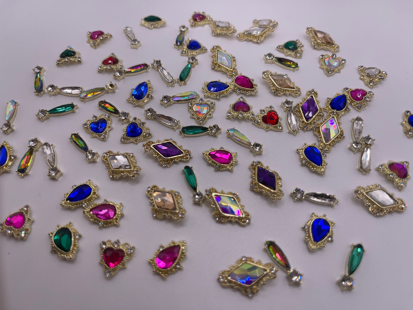 Royal Nail Charms - Mixed Colors 20pcs