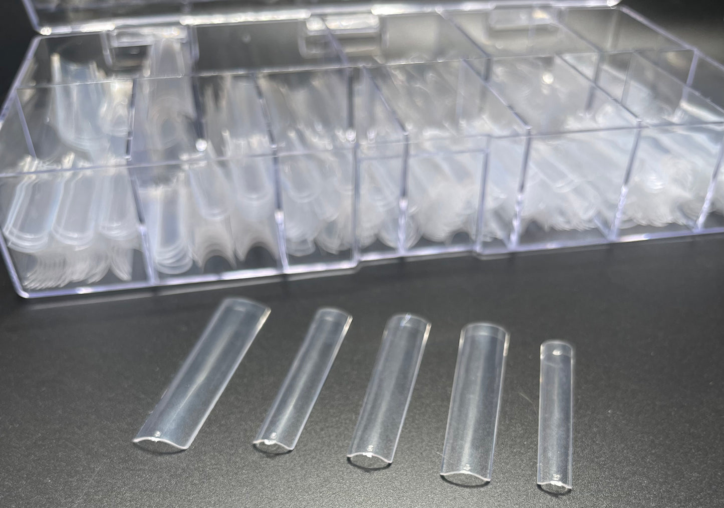 Square 3XL Tips (360pcs/box)- Clear