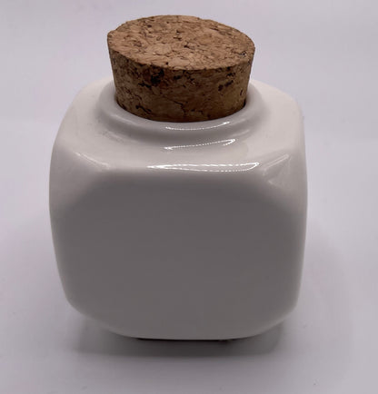 Monomer jar with cork-White