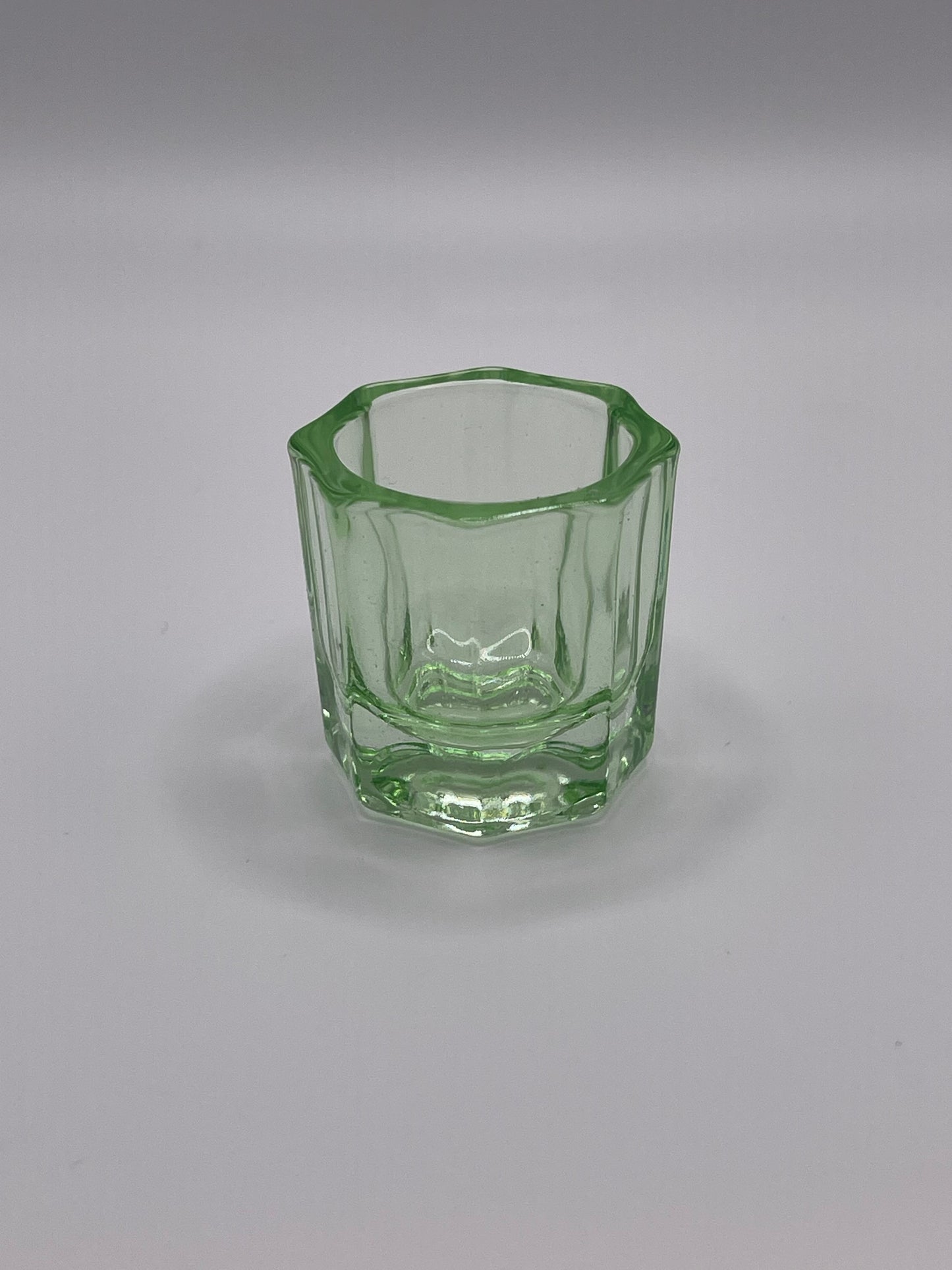 Small Glass Dappen Dish-Green