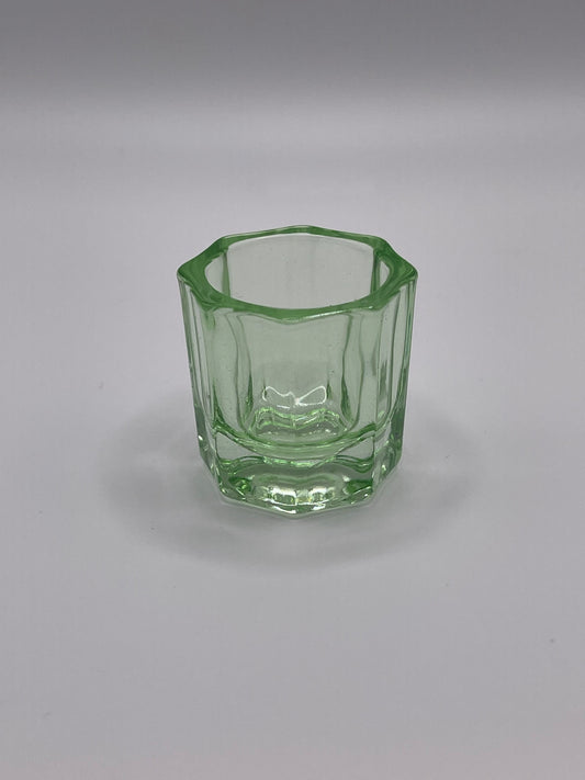 Small Glass Dappen Dish-Green