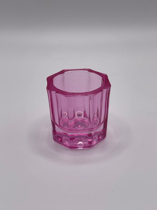 Small Glass Dappen Dish-Pink