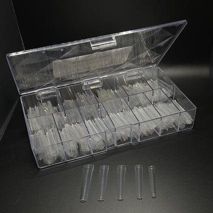 Coffin Tips 3XL (420pcs/box) Box Included- Clear