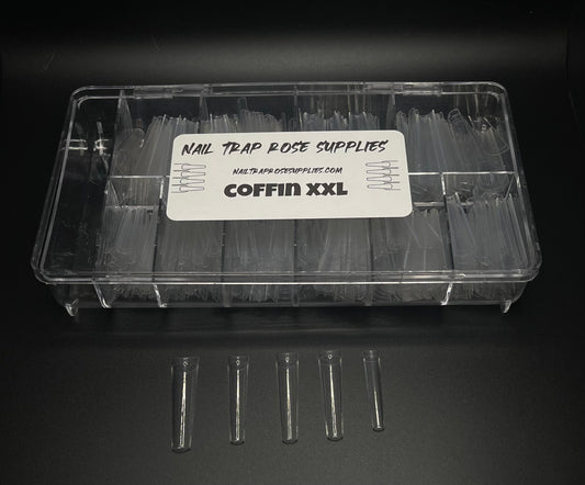 Coffin Tips XXL (500pcs/box) Box Included- Clear