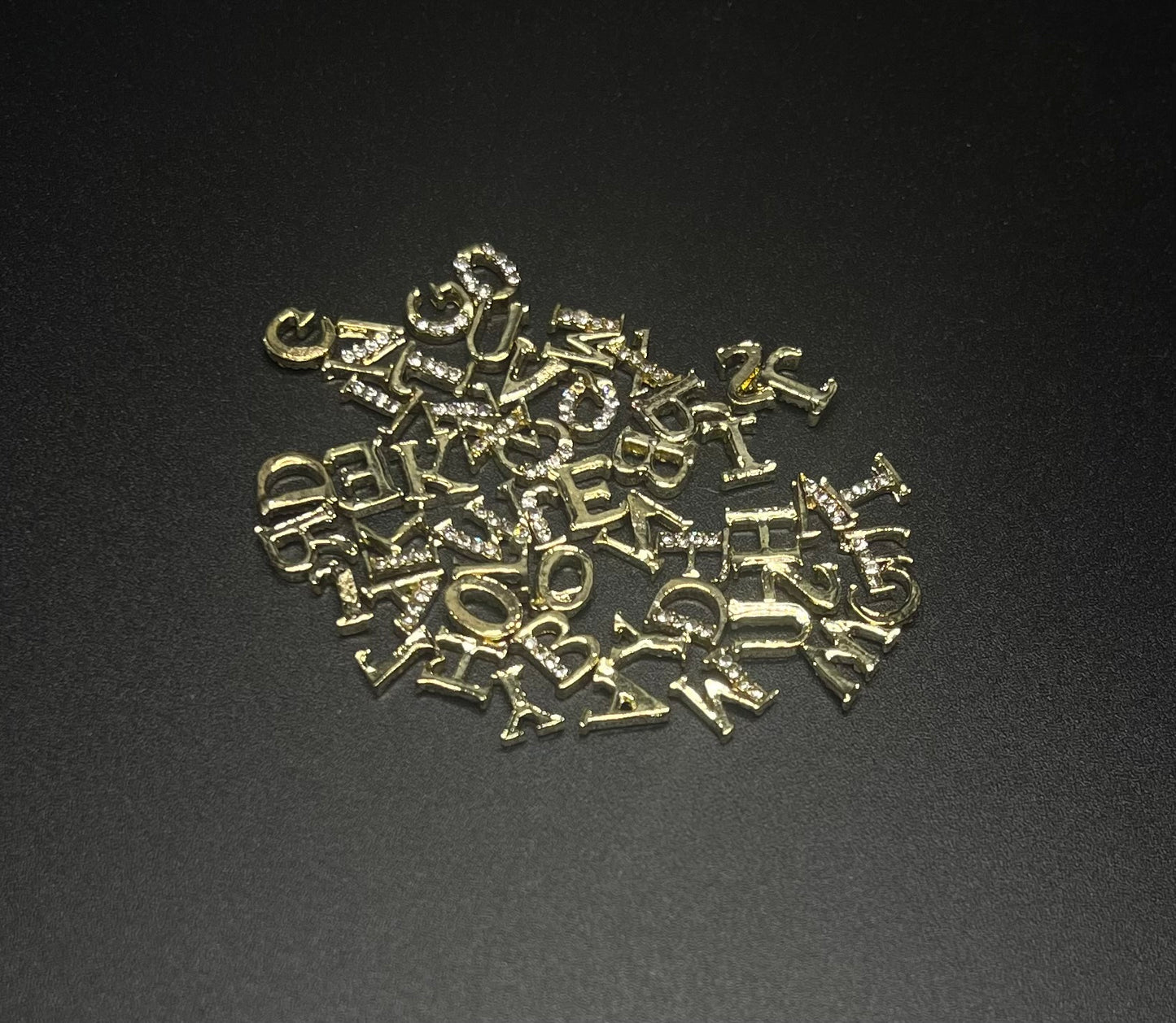 Alphabet Charms (52pcs) - Gold