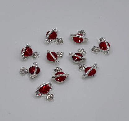 Saturn Luxury Zircon 3d Charm(6PCS)