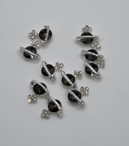 Saturn Luxury Zircon 3d Charm(6PCS)