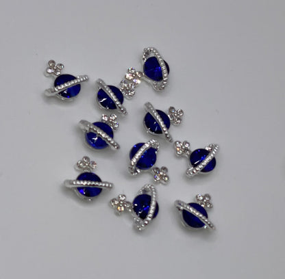 Saturn Luxury Zircon 3d Charm(6PCS)