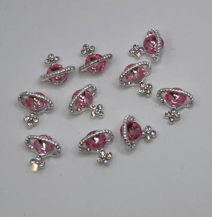 Saturn Luxury Zircon 3d Charm(6PCS)