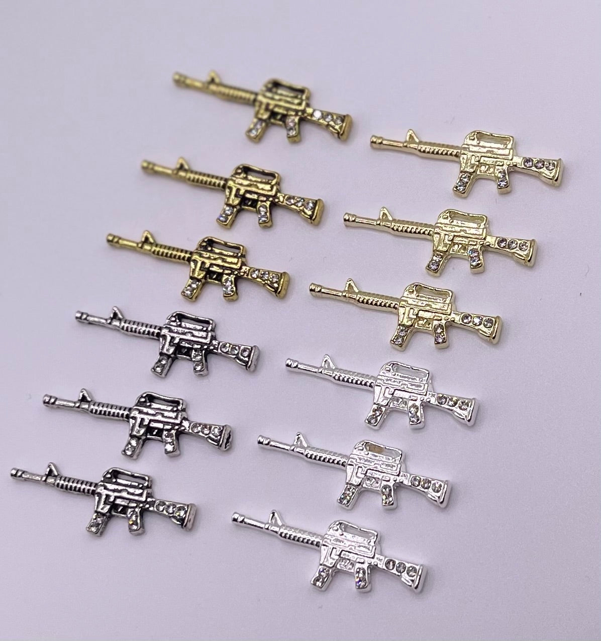 Assorted Gun Charms (14pcs)