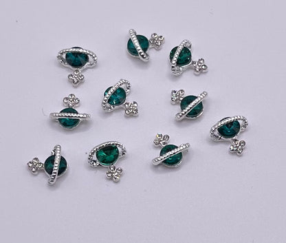 Saturn Luxury Zircon 3d Charm(6PCS)