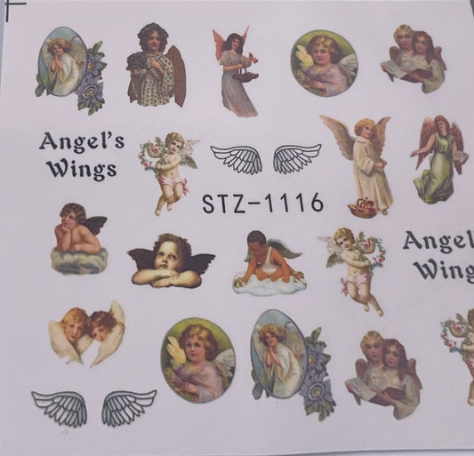 Angels- Water decal (2 mini pages)